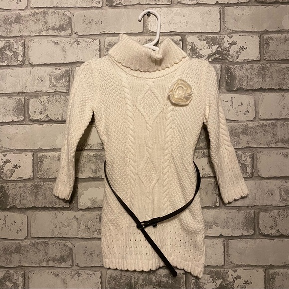 Baby Girl’s Chunky Cable Knit Dress Size 24 Months - Picture 1 of 4
